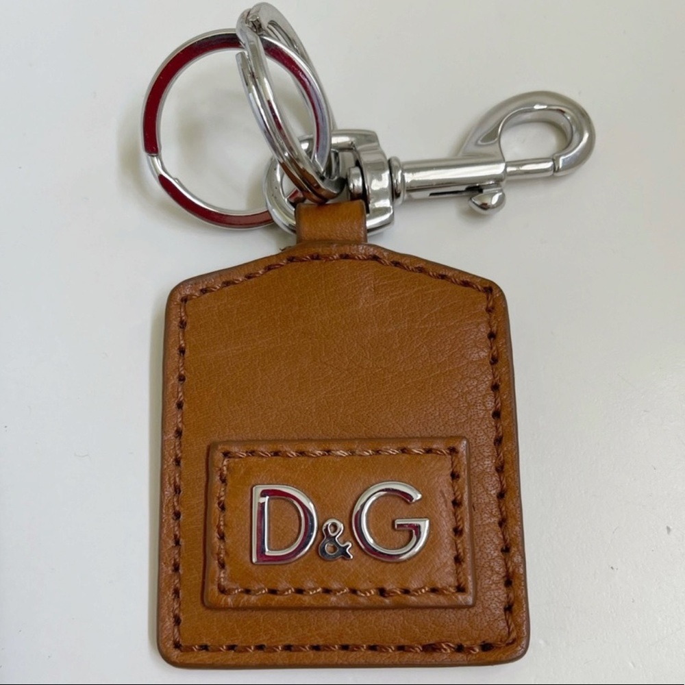 Dolce & Gabbana Leather Logo Bag Charm/Keychain​
